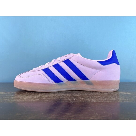 Adidas Gazelle Indoor Clear Pink/Lucid Blue Women's Size 7.5 JI1371 - Picture 3 of 12